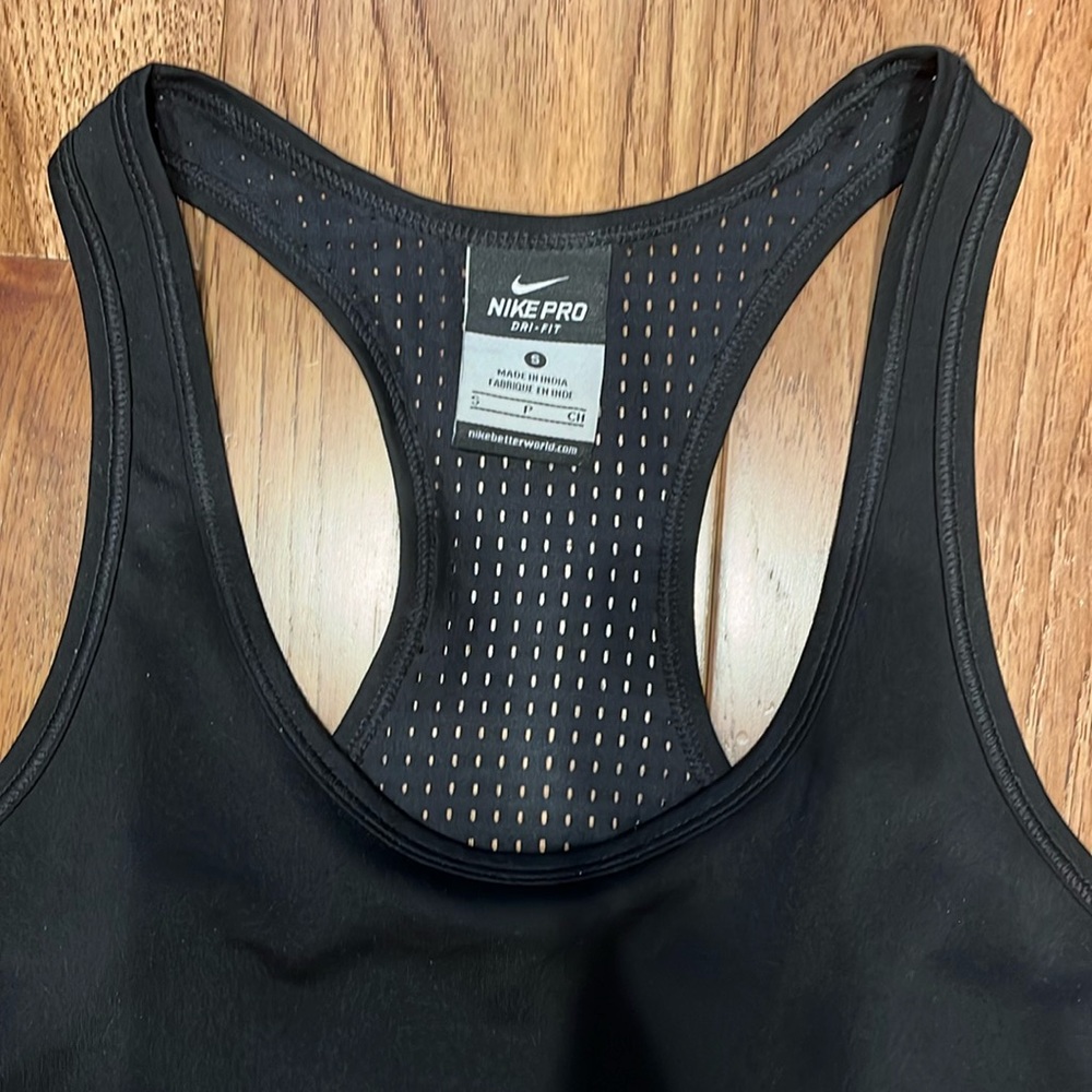 Nike Pro Dri Fit size small racer back tank black